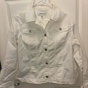 Croft & Barrow White Jean Jacket